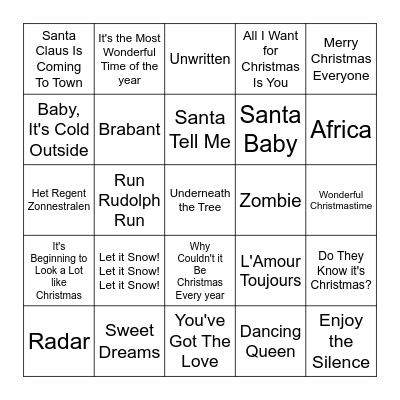 Holiday & Co Bingo Card