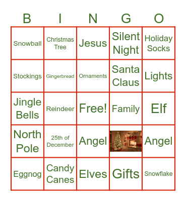 Christmas Bingo Card