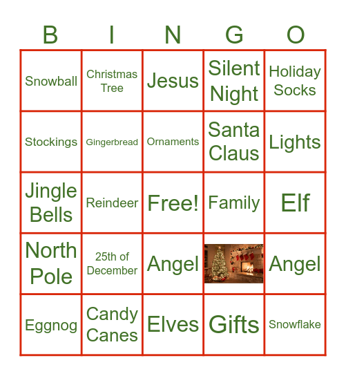 Christmas Bingo Card