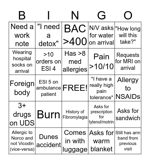 The LABOR of LABOR day Bingo Card