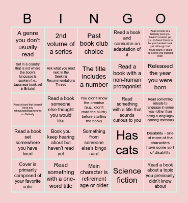 Natively Bingo 2025 Bingo Card