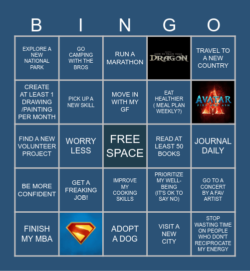 2025 LIFE Bingo Card