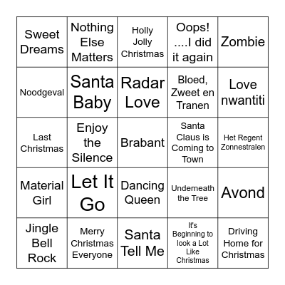 Holiday & Co Bingo Card