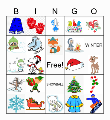 Winter Bingo! Bingo Card