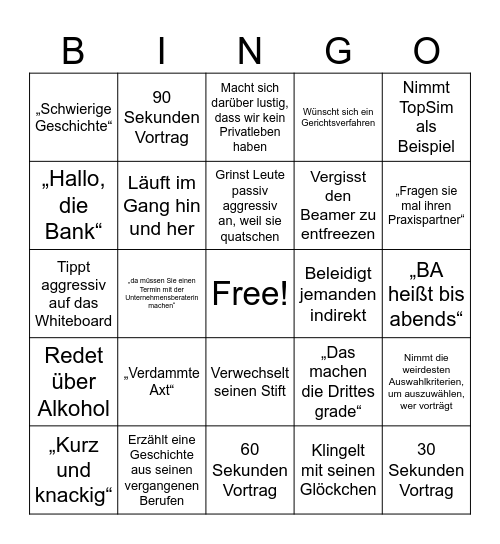 Forberg Bingo Card