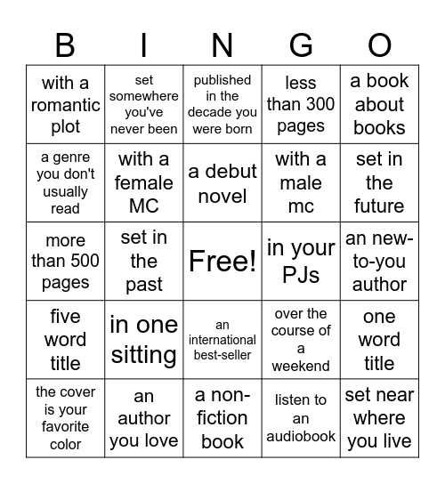 HOB's BINGO: Quarter 1 Bingo Card