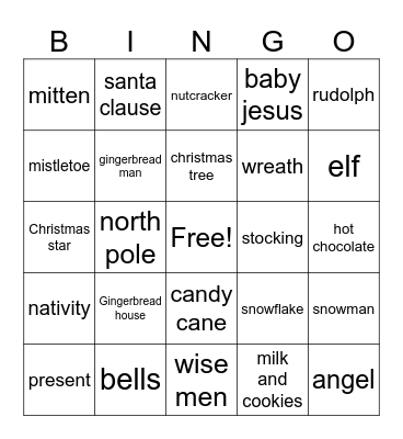 Holiday Bingo! Bingo Card