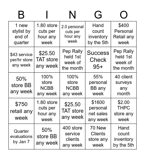 2025 1st Quarter West Town Bingo Card