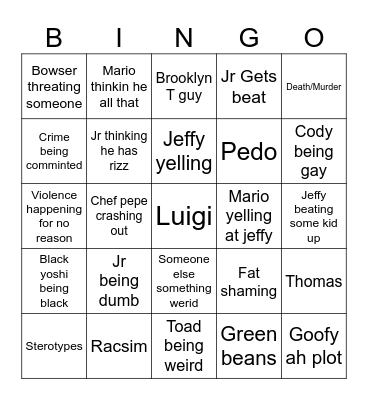 Sml Bingo Card