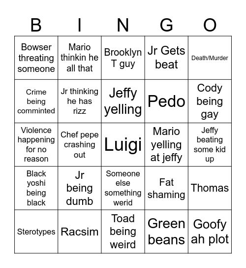 Sml Bingo Card