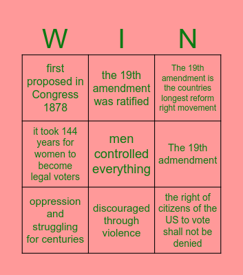 Bingo Card