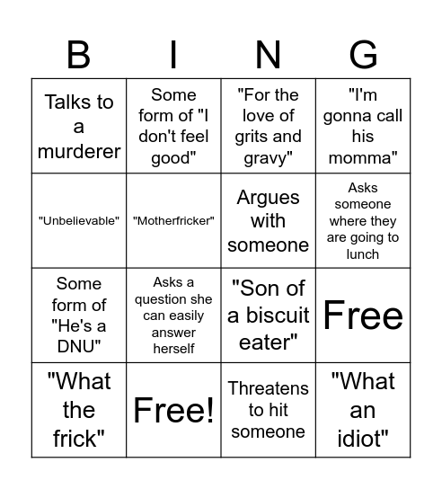 WWCS Bingo Card