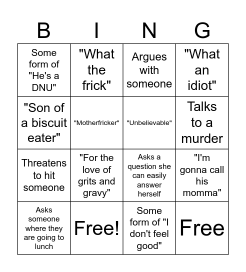 WWCS Bingo Card