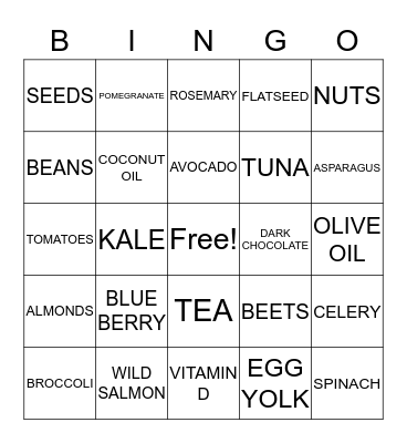 BRAIN HEALTH Bingo Card