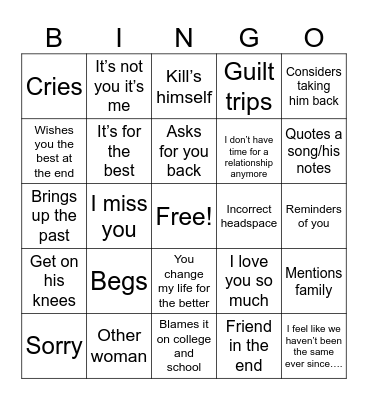 Hector the vector Bingo Card