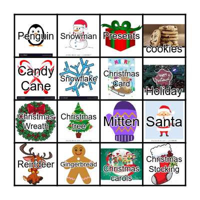Christmas Bingo Card