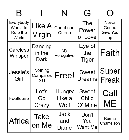 Millennials Bingo Card