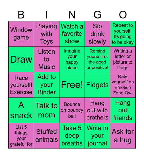 Owl and Bingo! Bingo Card