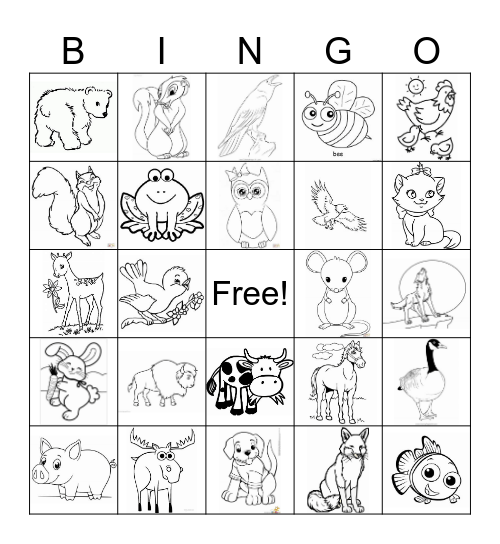 Cree Bingo Card