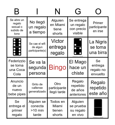 Intercambio Pipes 2024 Bingo Card