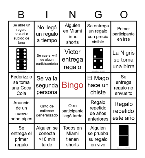 Intercambio Pipes 2024 Bingo Card