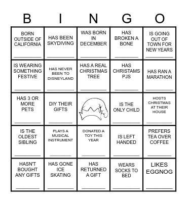 JINGLE & MINGLE Bingo Card