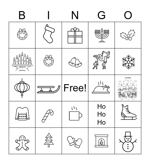 Holiday Bingo Card
