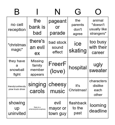 Chrimbl; Bingo 2 Bingo Card