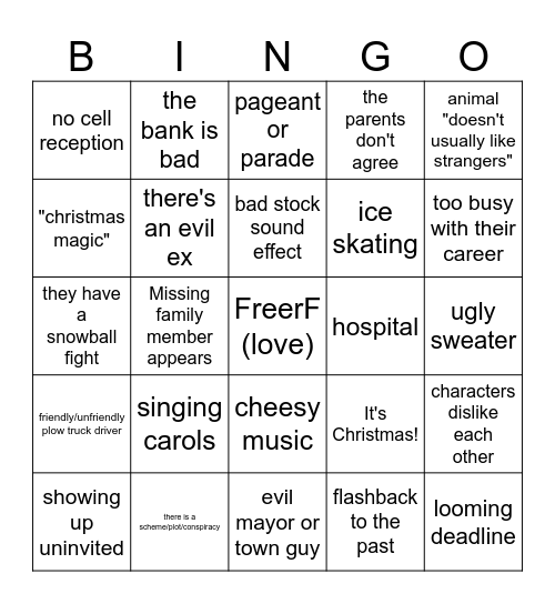 Chrimbl; Bingo 2 Bingo Card