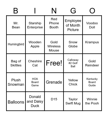 KAMAN & CUSIMANO Bingo Card