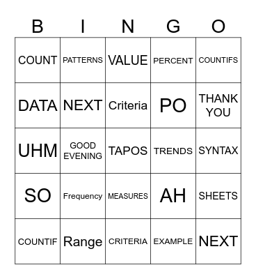 BINGO KA SAKEN Bingo Card
