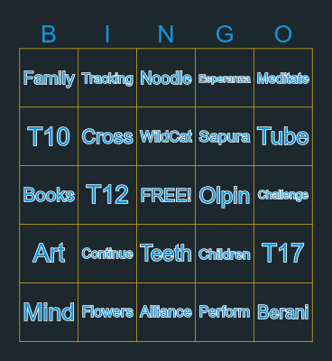 QR Code Bingo Card