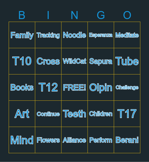 QR Code Bingo Card
