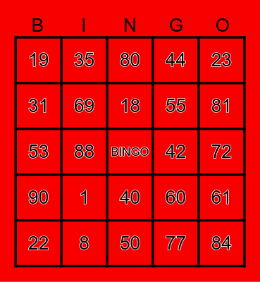 CHRSITMAS PARTY BINGO Card