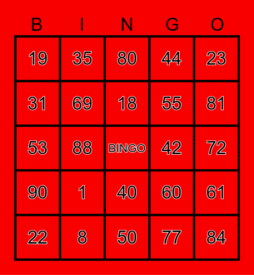 CHRSITMAS PARTY BINGO Card