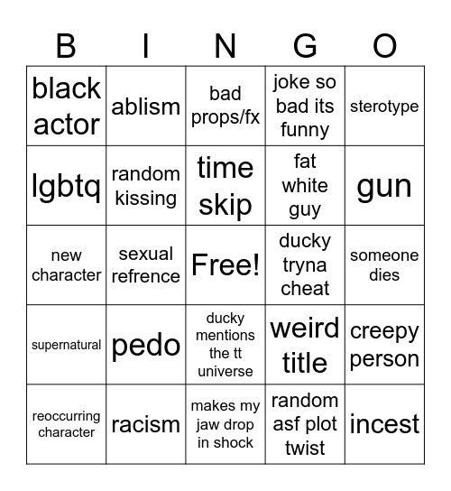 tomorrows teachings Bingo Card