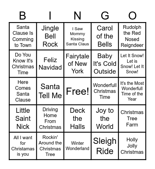 X-Mas Bingo Card