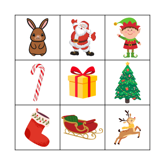 CHRISTMAS BINGO Card