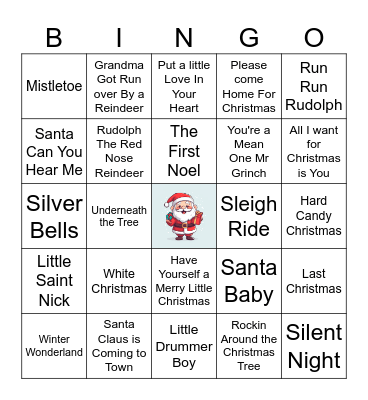 Christmas Bingo Card