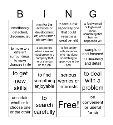role up? Bingo Card
