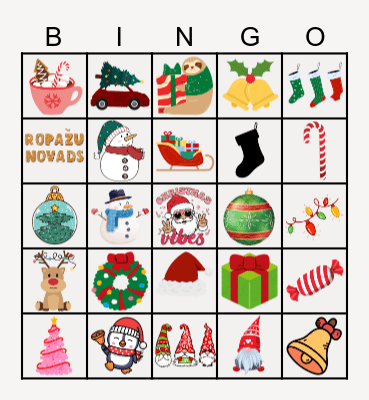 Ziemassvētku BINGO Card