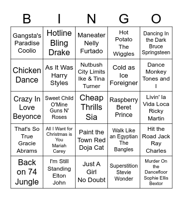 Boxing Day Fun!! Bingo Card