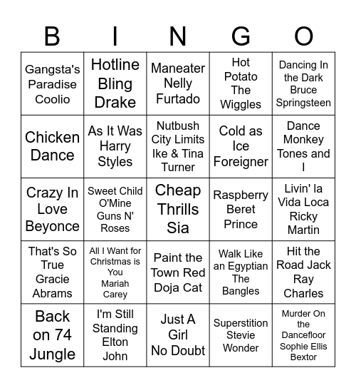Boxing Day Fun!! Bingo Card