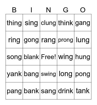 Welded Sounds Bingo Card