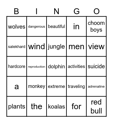 NASH BINGO Card