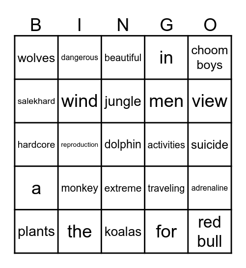 NASH BINGO Card