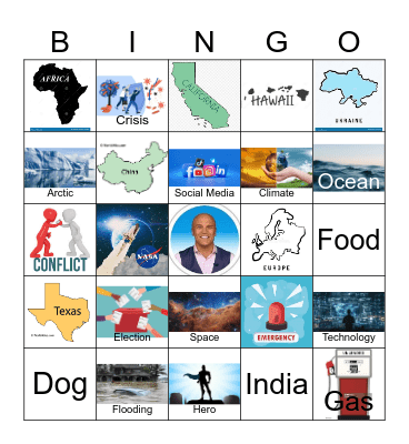 CNN 10 Bingo Card