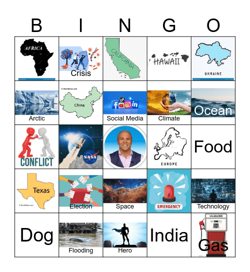 CNN 10 Bingo Card