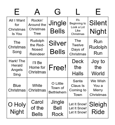 Hancock Day School Faculty and Staff Holiday Party Bingo Card