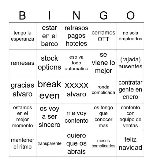 Bingo Card